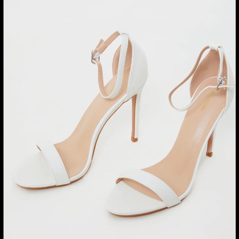 White high heels
